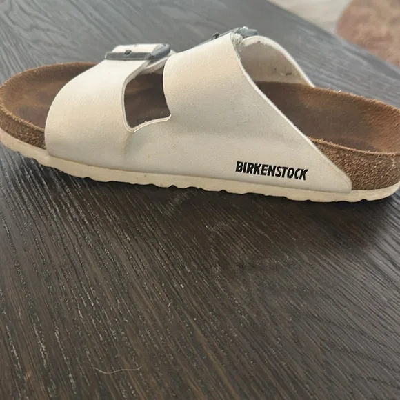 Birkenstock White Double Strap Sandals - Picture 7 of 10